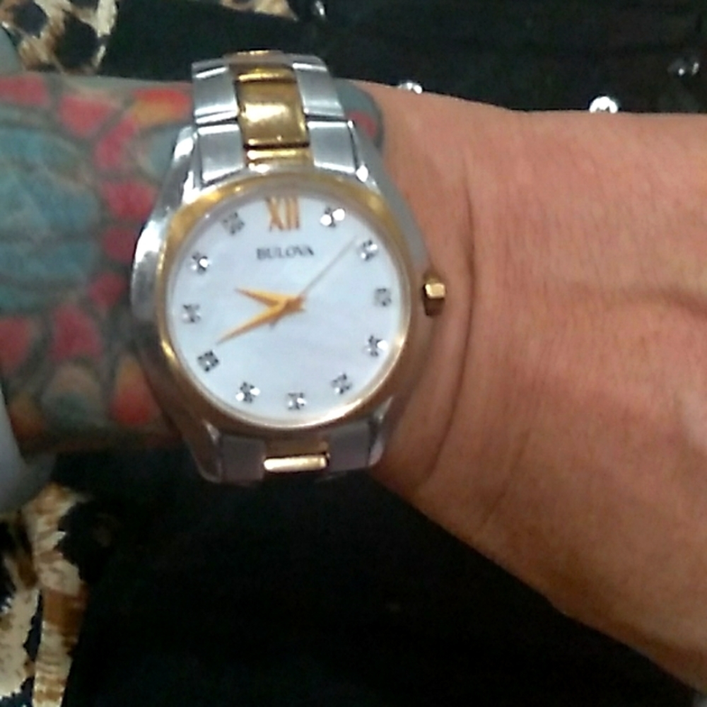 2 tone bulova watch